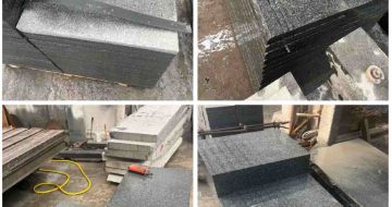 牡丹江 芝麻黑地铺石材