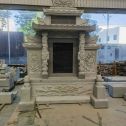 牡丹江 芝麻灰高档墓碑、土墓，一套也支持定做