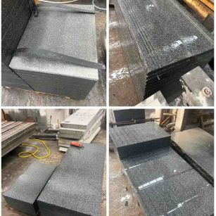 牡丹江 芝麻黑地铺石材