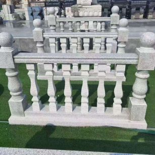 牡丹江 别墅石材栏杆特写