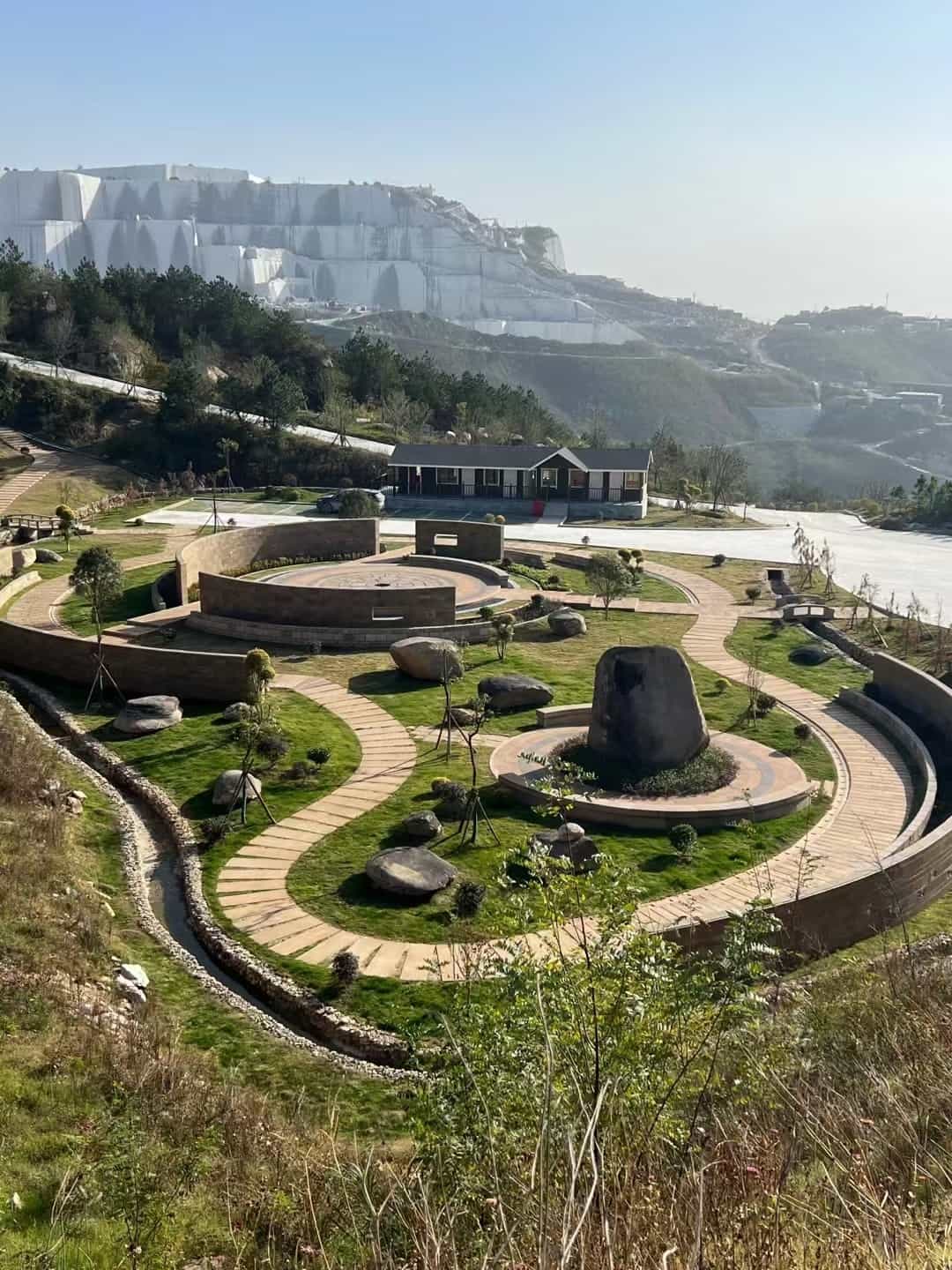 牡丹江仿古石铺装整体效果